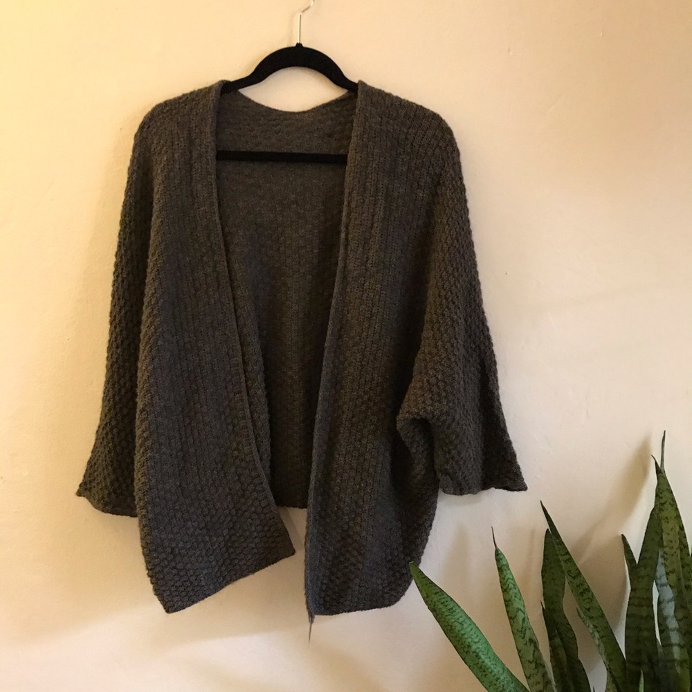 Brandy Melville Brown/Charcoal Knit Sweater
